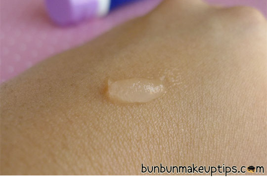 monistat chafing relief gel on back of hand