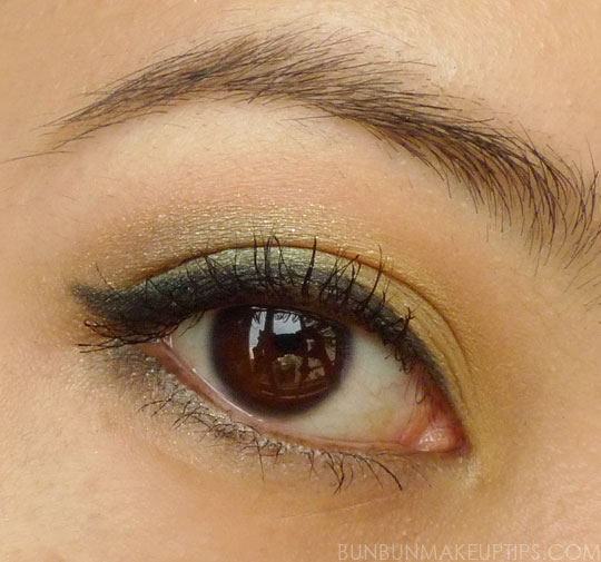 MAC-Free-To-Be,-MAC-Gorgeous-Gold,-L'Oreal-Emerald-Lame,-Sugarpill-Midori,-NYX-Dark-Brown_11
