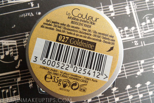 Loreal-Infallible-Eyeshadow-Goldmine-Review,-Swatches,-Photos_6