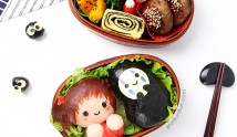 A tutorial on how to make Spirited Away characters from food.